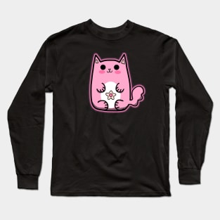 Rose Quartz Kawaii Kitty Long Sleeve T-Shirt